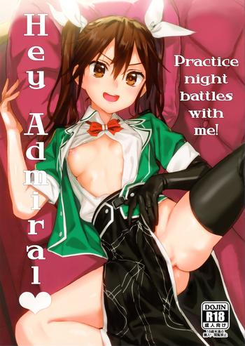 Sex Toys Teitoku yo Wagahai to Yasen de Jissen ja | Hey Admiral! Practice night battles with me!- Kantai collection hentai Huge Butt